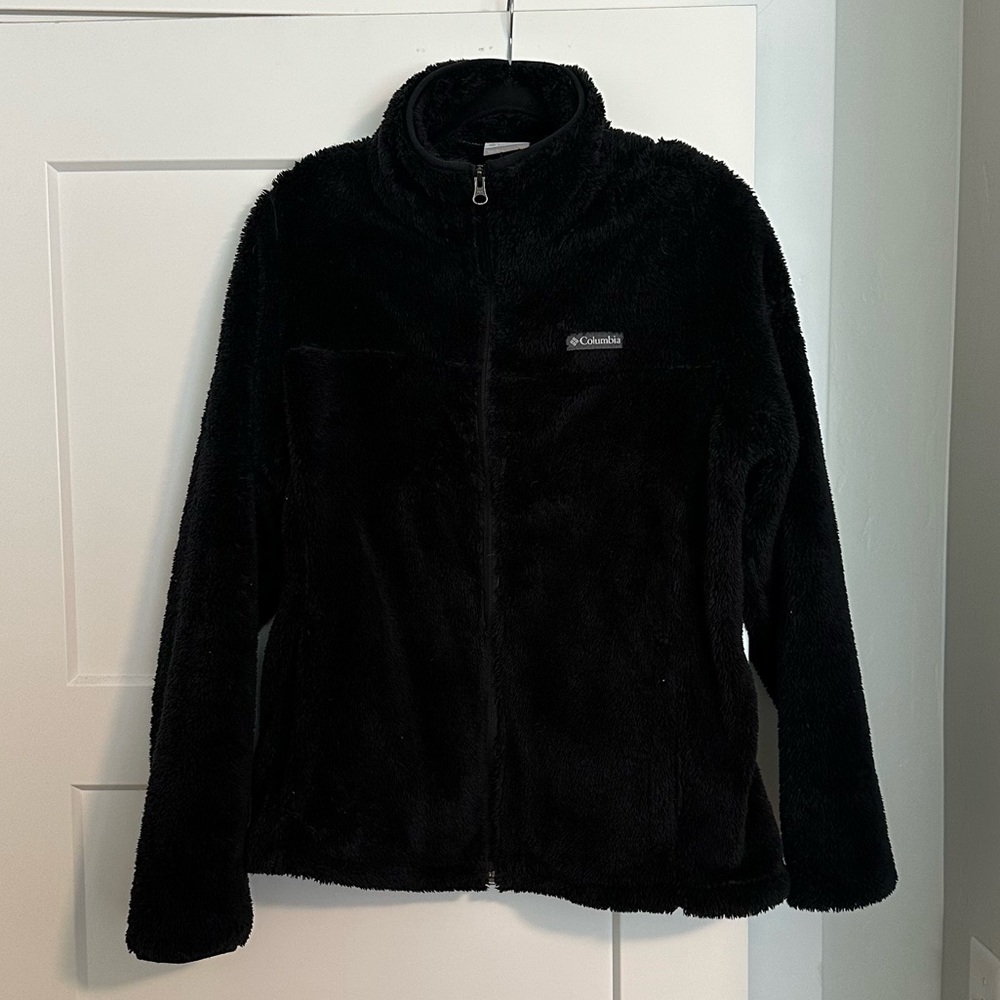 Columbia Black Fleece Zip Up Jacket